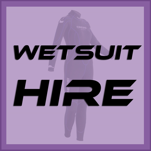 Wetsuit hire on Charter
